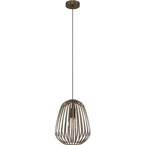 EGLO Espinal Hanglamp - E27 - Ø 28 cm - Brons - Staal – afbeelding 1