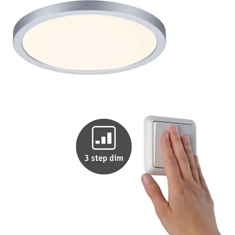 Paulmann Panel Areo 830 round chrome 3-step dimmable 17.5 cm – image 1