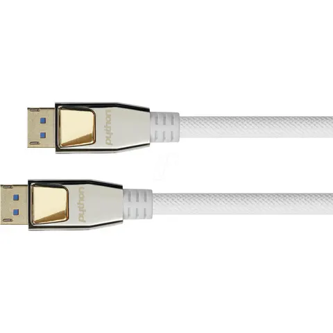 PYTHON PYT DP20-PY020W - DisplayPort 2.0 cable, 8K 60 Hz, nylon, white, 2,0 m – image 1