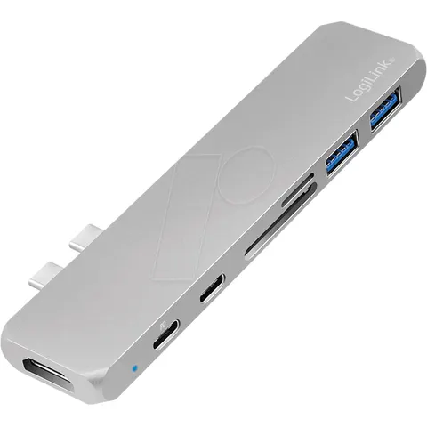 LOGILINK UA0302 - Docking station/port replicator, USB 3.2, 2x2 Type-C – image 1
