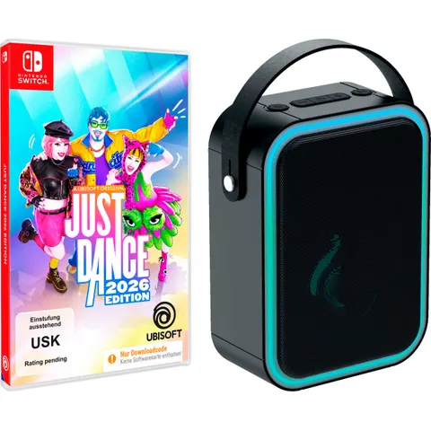Just Dance 2026 + Bluetooth Concert Lautsprecher (Code in a Box), Nintendo Switch – Bild 1