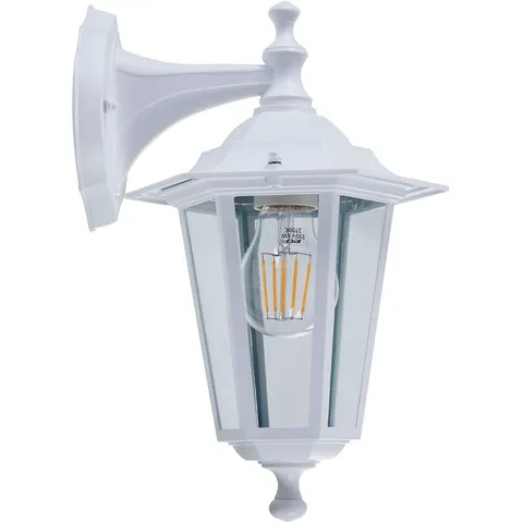 EGLO Laterna 4 Wandlamp Buiten - E27 - 35 cm - Wit – 224622 – afbeelding 1
