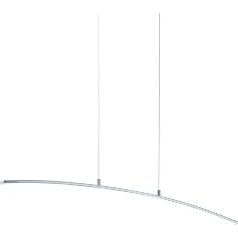 EGLO Lasana - Hanglamp - 1 Lichts - Chroom - Wit – 320485 – afbeelding 1