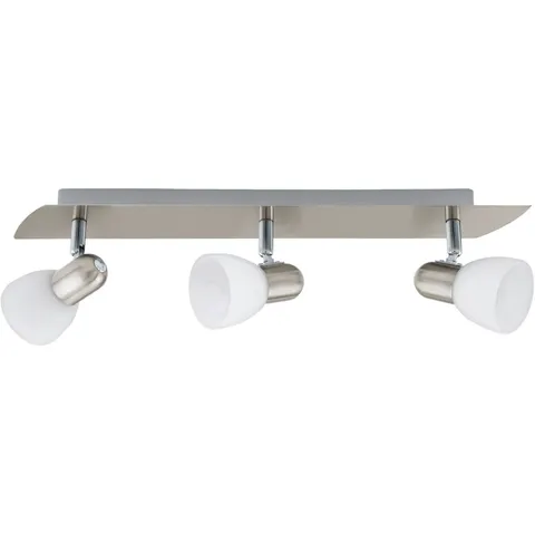 EGLO Enea - Plafondspots - 3 Lichts - Nikkel-Mat - Wit – 909857 – afbeelding 1