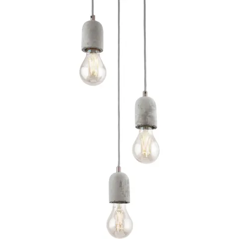 EGLO Silvares - Hanglamp - 3 Lichts - Grijs – afbeelding 1