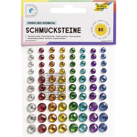Gekleurde zelfklevende siersteentjes – afbeelding 1