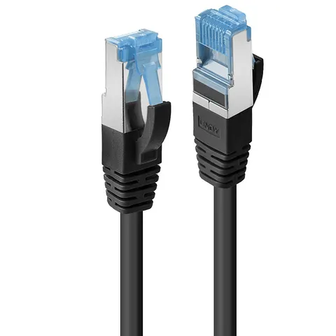 LINDY Patchkabel Cat6A S/FTP PIMF TPE schwarz 30m – Bild 1