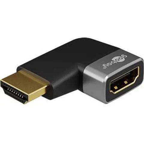 goobay HDMI Winkeladapter HDMI-A-Stecker / HDMI-A-Buchse – 72010 – Bild 1