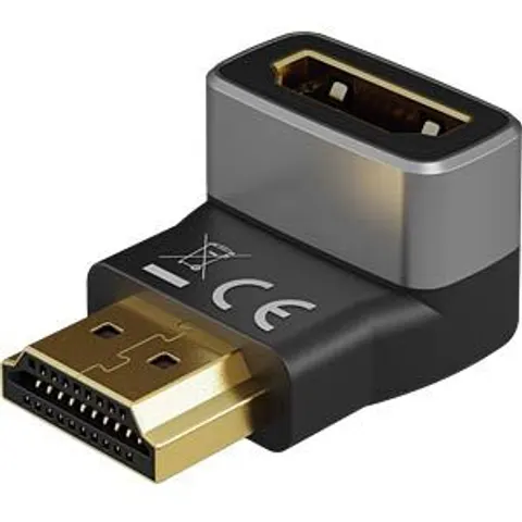goobay HDMI Winkeladapter HDMI-A-Stecker / HDMI-A-Buchse – 72011 – Bild 1
