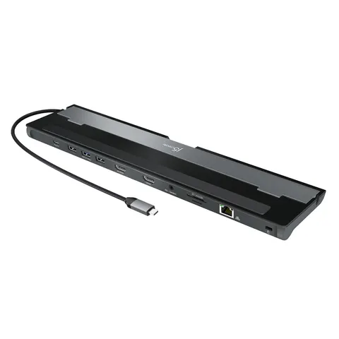 j5create JCD542-N USB-C® Dual HDMI™ Docking Station. includes 2x HDMI – image 1