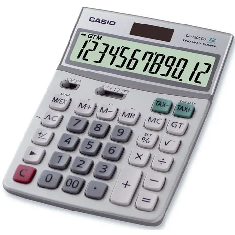 Rekenmachine Casio DF-120ECO – afbeelding 1
