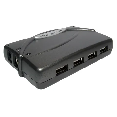 Cables Direct NLUSB2-222 interface hub 480 Mbit/s Black – image 1