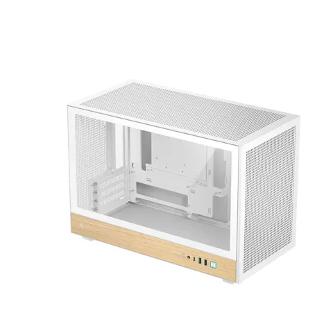DeepCool CH260 WOOD WH Desktop Wit, Hout – afbeelding 1