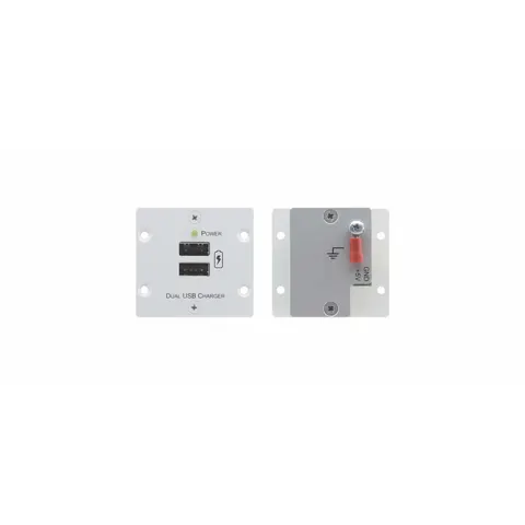Kramer Electronics W-2UC(B) wall plate/switch cover Black – image 1