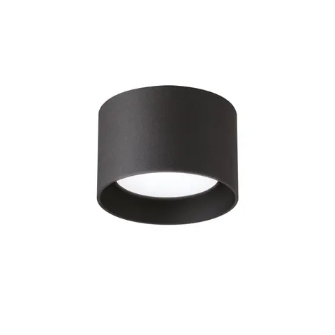 Ideal Lux Downlight Spike Round, black, aluminium, Ø 10 cm – image 1