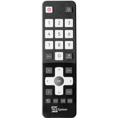 Telecomando tv Telesystem 58035024 VIDAA Easy Black – immagine 1