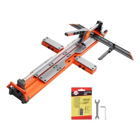 VEVOR 1200 mm Manual Tile Cutter, Spring-Loaded Base Cutting Tool with Adjustable Angle Fence, Tungsten Carbide Cutting Wheel, Precision Alignment Guide, for DI – Bild 1