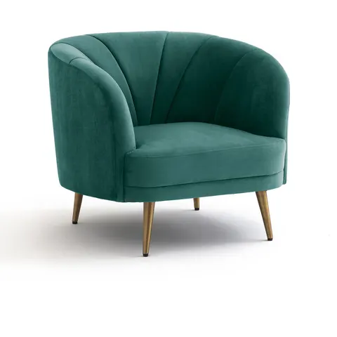 LA REDOUTE INTERIEURS Fauteuil velours, Leone – image 1