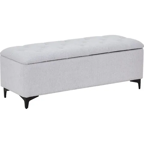Vente-unique Banc coffre – Tissu – Beige - SABILO – image 1