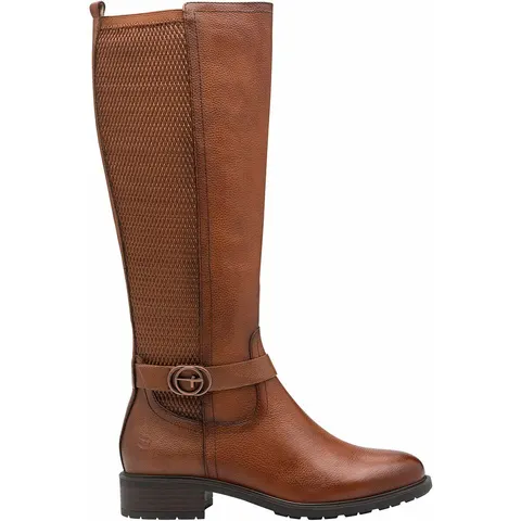 TAMARIS Bottes cavalières élastiquées, en cuir – image 1