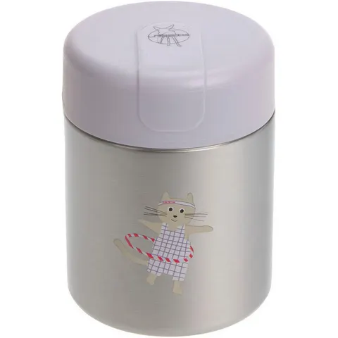 Lässig Thermos Voedselcontainer - 315 ml - Tiny Team - Cat – afbeelding 1