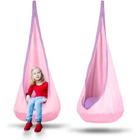Monkey-Gym Fauteuil suspendu cocon pour enfant - rose clair – 478935 – image 1