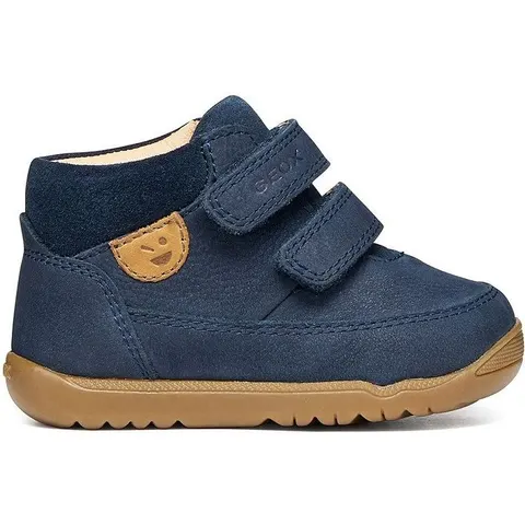 GEOX Baskets premiers pas en cuir, à scratchs, MACCHIA – image 1