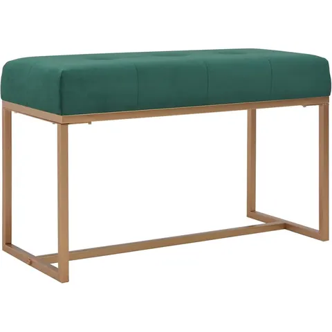 vidaXL Banc 80 cm Vert Velours – image 1