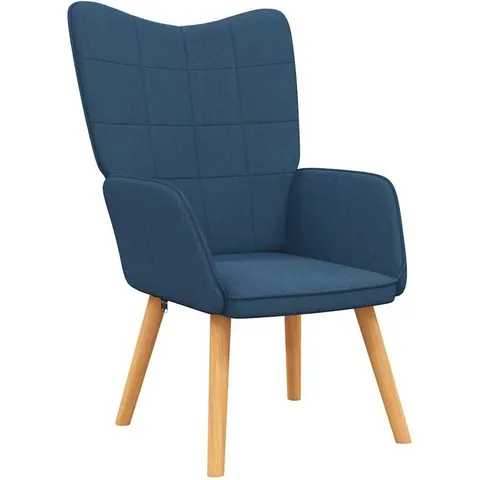 vidaXL Chaise de relaxation Bleu Tissu – 422946 – image 1