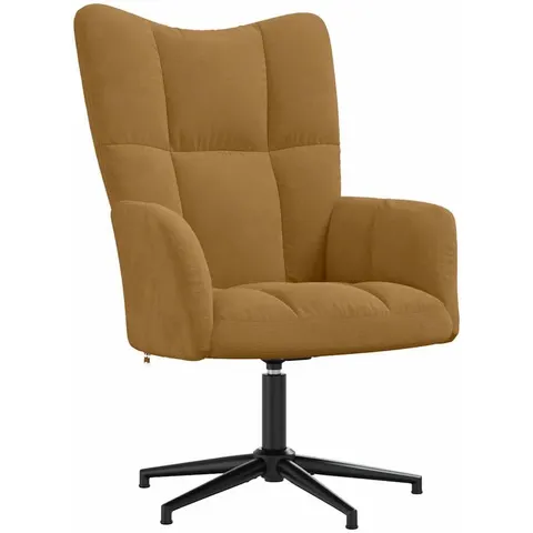 vidaXL Chaise de relaxation Marron Velours – 424742 – image 1