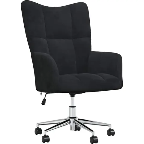 vidaXL Chaise de relaxation Noir Velours – 425381 – image 1