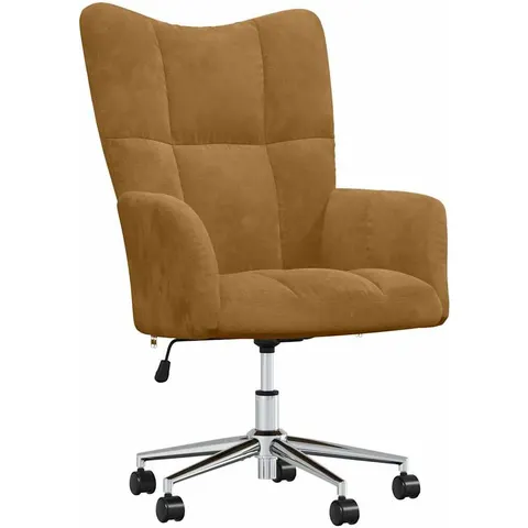 vidaXL Chaise de relaxation Marron Velours – 425404 – image 1