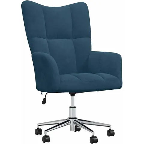 vidaXL Chaise de relaxation Bleu Velours – 425428 – image 1