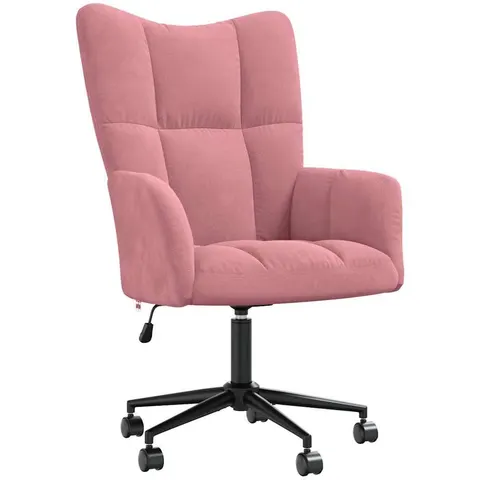 vidaXL Chaise de relaxation Rose Velours – 425473 – image 1