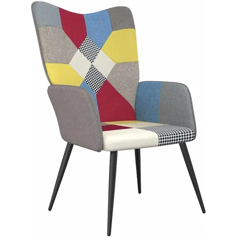 vidaXL Chaise de relaxation Patchwork Tissu – 425565 – image 1
