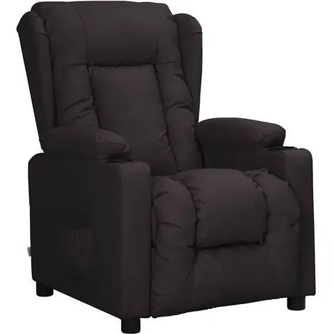 vidaXL Fauteuil inclinable Noir Similicuir – 680230 – image 1