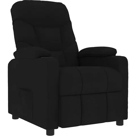 vidaXL Fauteuil de massage Noir Tissu – 680490 – image 1