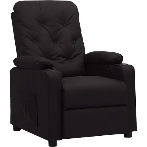 vidaXL Fauteuil inclinable Noir Similicuir – 680773 – image 1