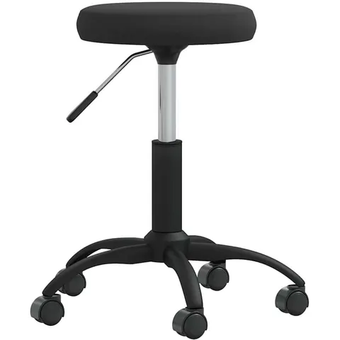 vidaXL Tabouret de massage Velours Noir – image 1