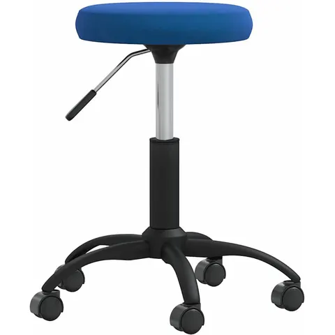 vidaXL Tabouret de massage Velours Bleu – image 1