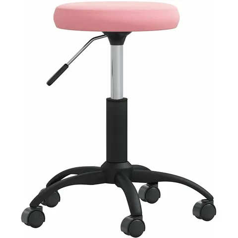 vidaXL Tabouret de massage Velours Rose – image 1