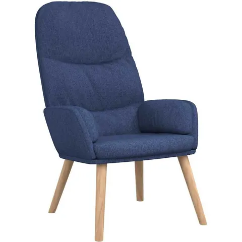 vidaXL Chaise de relaxation Bleu Tissu – 819388 – image 1