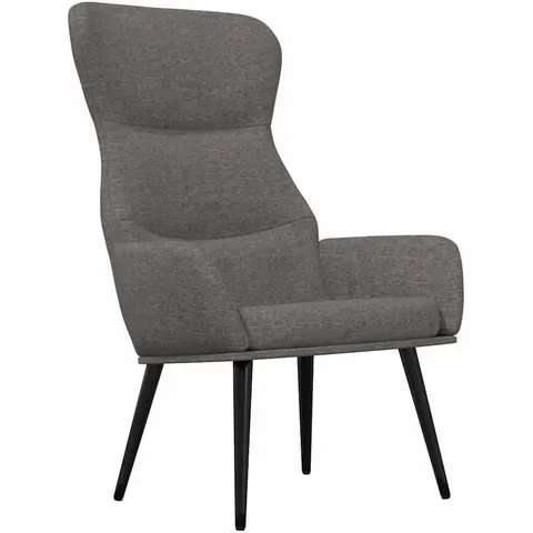 vidaXL Chaise de relaxation Gris clair Tissu – 820155 – image 1