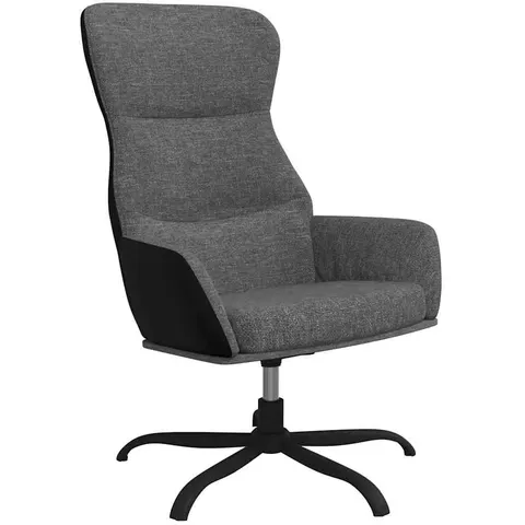 vidaXL Chaise de relaxation Gris clair Tissu – 820353 – image 1