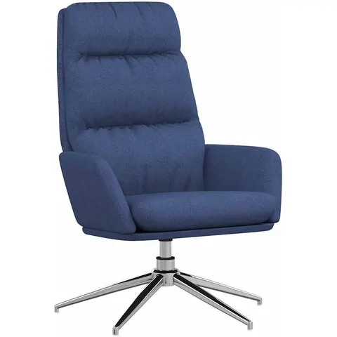 vidaXL Chaise de relaxation Bleu Tissu – 820780 – image 1
