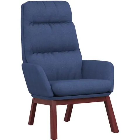 vidaXL Chaise de relaxation Bleu Tissu – 821077 – image 1