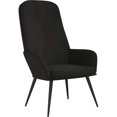 vidaXL Chaise de relaxation Noir Velours – 821442 – image 1
