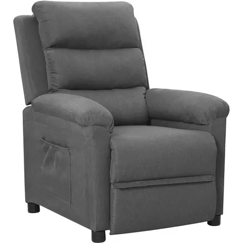 vidaXL Fauteuil inclinable Gris clair Tissu – 873229 – image 1