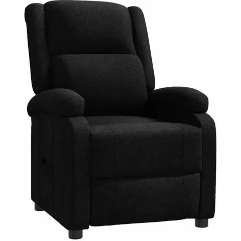 vidaXL Fauteuil inclinable Noir Tissu – 874042 – image 1