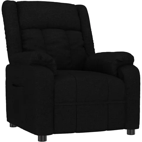 vidaXL Fauteuil inclinable Noir Tissu – 142454 – image 1